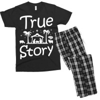 Christian Lame Story Christmas Nativity Scene Catholic Jesus Manger 11 Men's T-shirt Pajama Set | Artistshot