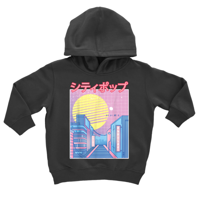 Japan City Pop Kawaii 80s Japanese Anime Music Aesthetic T Shirt Toddler Hoodie | Artistshot