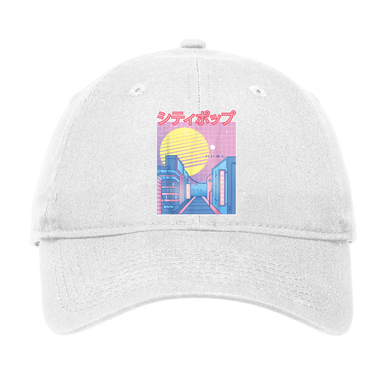 Japan City Pop Kawaii 80s Japanese Anime Music Aesthetic T Shirt Adjustable Cap | Artistshot