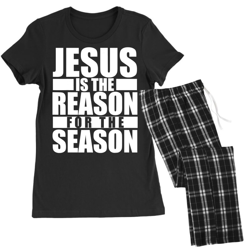 Christian Jesus Is The Reason For The Season Christian Christmas Xmas Women's Pajamas Set by circularflap | Artistshot