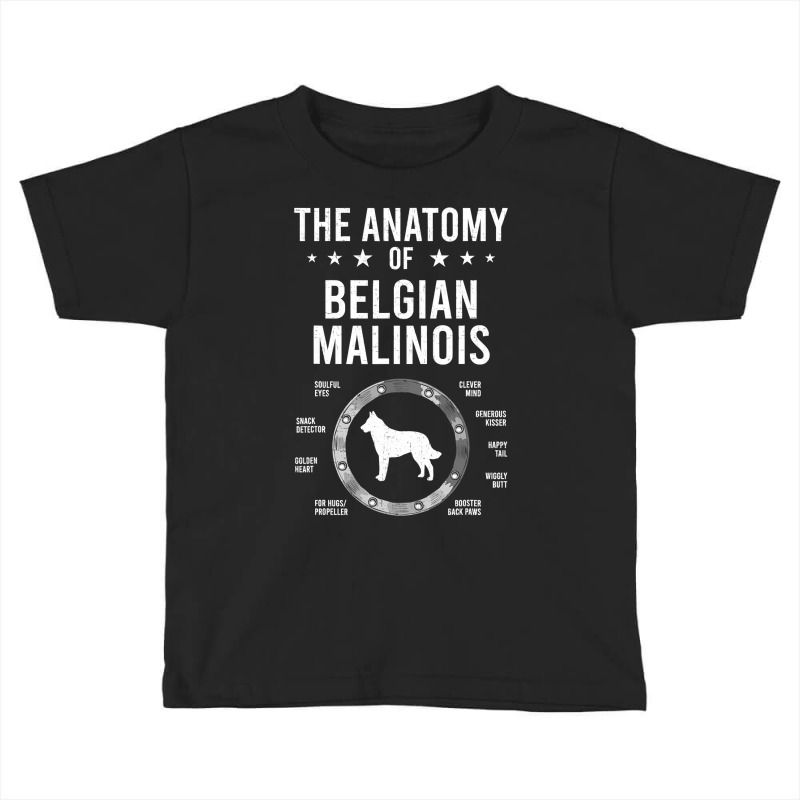 Anatomy Of Belgian Malinois Dog Lover Toddler T-shirt by Hoangduong | Artistshot