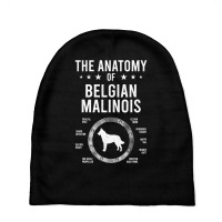 Anatomy Of Belgian Malinois Dog Lover Baby Beanies | Artistshot