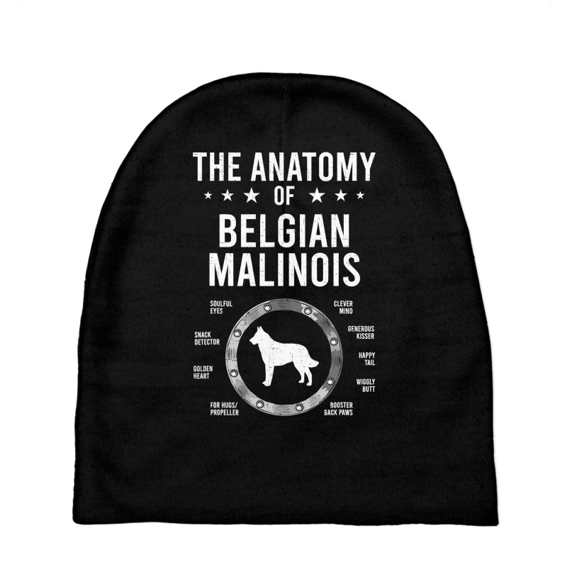 Anatomy Of Belgian Malinois Dog Lover Baby Beanies by Hoangduong | Artistshot