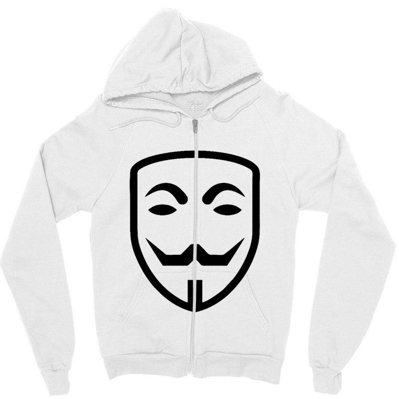 Anonymous Vector Zipper Hoodie | Artistshot