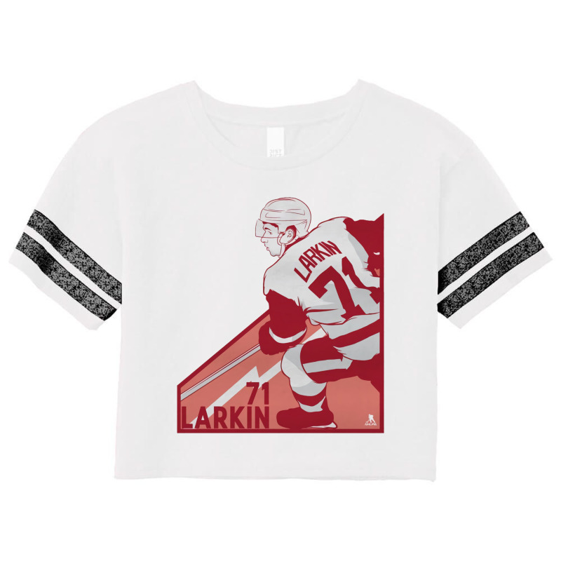 Dylan Larkin Angle Scorecard Crop Tee by kr205 | Artistshot