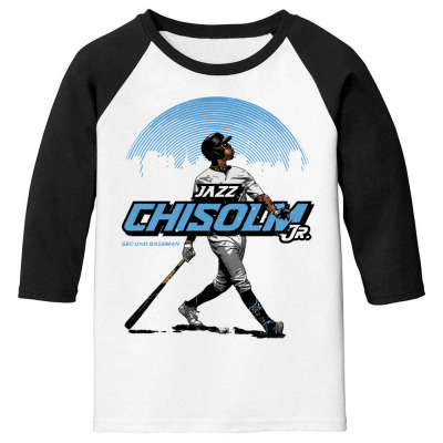  Jazz Chisholm Jr. 3/4 Sleeve Raglan T-Shirt - Jazz Chisholm Jr.  Skyline : Sports & Outdoors