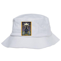 Hecate Triple Moon Goddess Witch Wheel Tarot Card Back Print T Shirt Bucket Hat | Artistshot