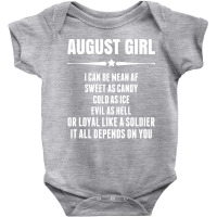 Super August Girl Baby Bodysuit | Artistshot