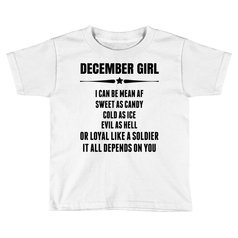 Super December Girl Toddler T-shirt | Artistshot