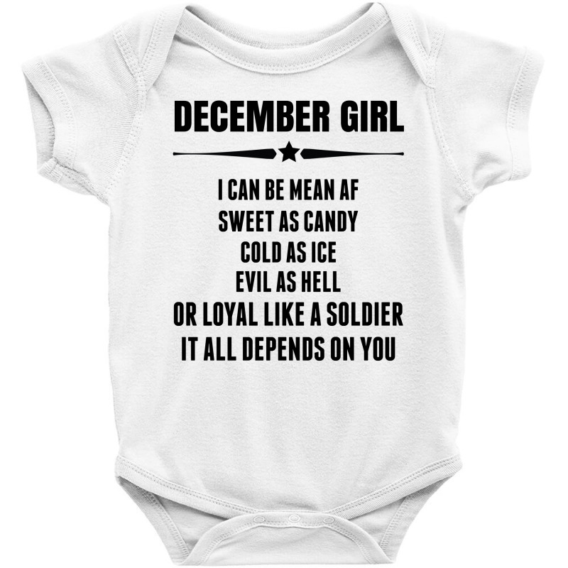 Super December Girl Baby Bodysuit | Artistshot