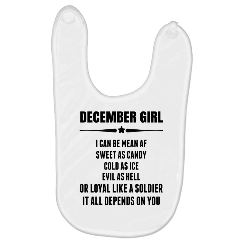 Super December Girl Baby Bibs | Artistshot