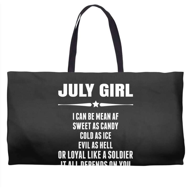 Super July Girl Weekender Totes | Artistshot