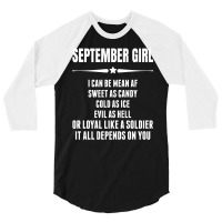 Super September Girl 3/4 Sleeve Shirt | Artistshot