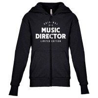 Music Director Funny Job Title Profession Birthday Worker Youth Zipper Hoodie | Artistshot