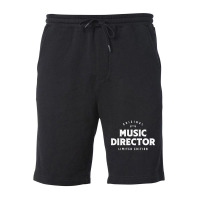 Music Director Funny Job Title Profession Birthday Worker Fleece Short | Artistshot