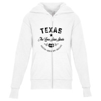 Texas The Lone Star State Youth Zipper Hoodie | Artistshot