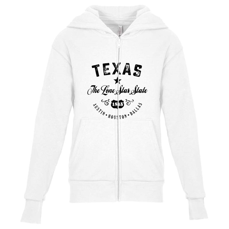 Texas The Lone Star State Youth Zipper Hoodie by namungtakon | Artistshot