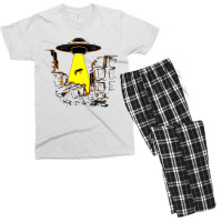 Ufo Abduction Men's T-shirt Pajama Set | Artistshot