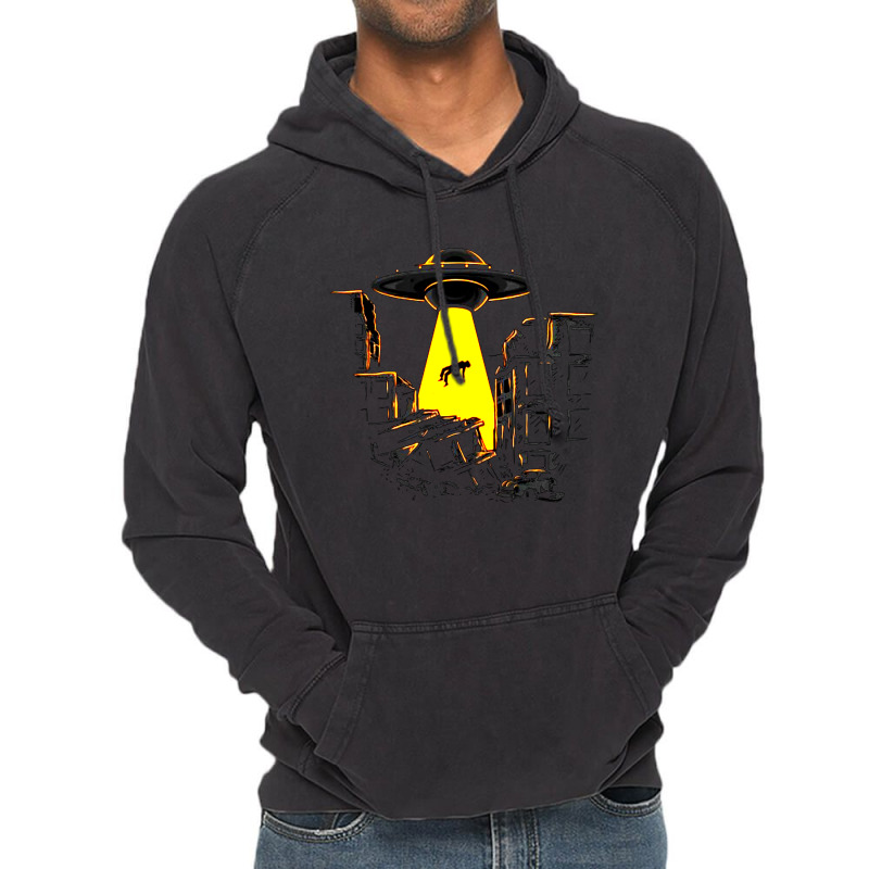 Ufo Abduction Vintage Hoodie | Artistshot