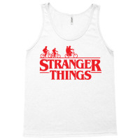 Stranger  Bike Ride Upside Down Silhouette Tank Top | Artistshot