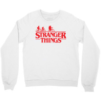 Stranger  Bike Ride Upside Down Silhouette Crewneck Sweatshirt | Artistshot