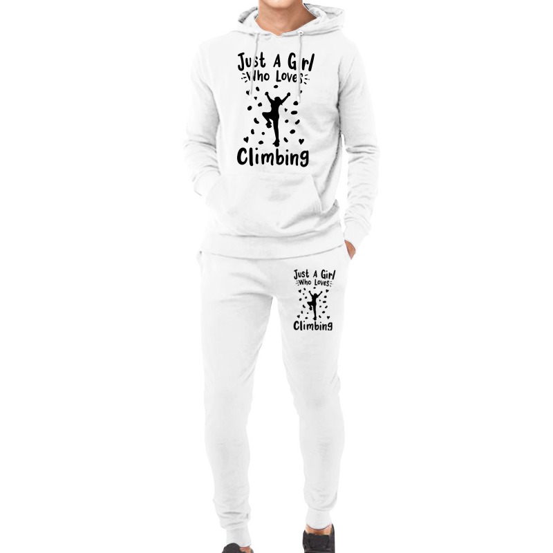 Wall Climbing Rock Climbing Hoodie & Jogger Set | Artistshot