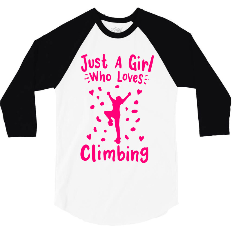 Wall Climbing Rock Climbing 3/4 Sleeve Shirt | Artistshot