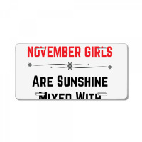 November Girls License Plate | Artistshot