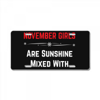 November Girls License Plate | Artistshot