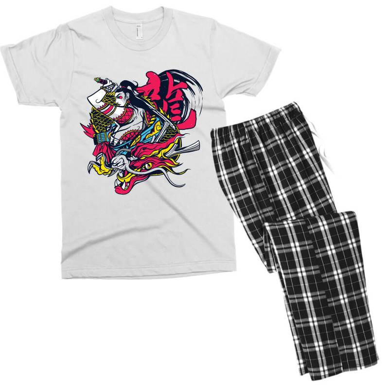 Samurai Dragon Men's T-shirt Pajama Set | Artistshot