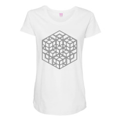 Impossible complex cube Maternity Scoop Neck T-shirt | Artistshot