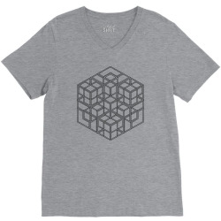 Impossible complex cube V-Neck Tee | Artistshot
