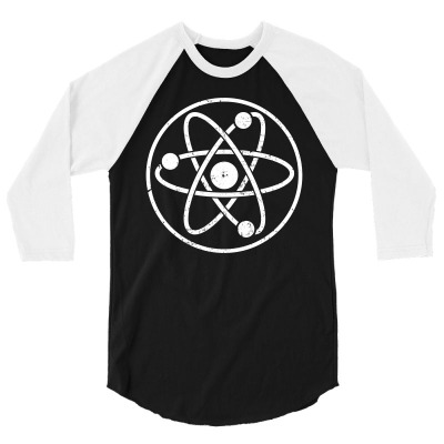 Atomic Atom Symbol 3/4 Sleeve Shirt Designed By Vetor Total