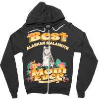 Dog Moms T  Shirt Best Alaskan Malamute Mom   Dog Mom, Dog Owner Gifts Zipper Hoodie | Artistshot