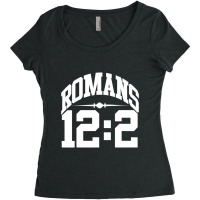 Christerest Romans 122 Renew Your Mind Christian Women's Triblend Scoop T-shirt | Artistshot