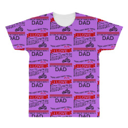 This Dad Loves Motorcycles All Over Men's T-shirt | Artistshot