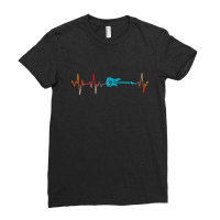 Guitar Heartbeat Ladies Fitted T-shirt | Artistshot