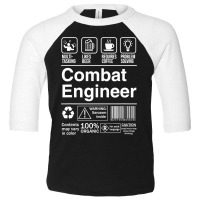 Combat Engineer Product Label Toddler 3/4 Sleeve Tee | Artistshot