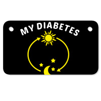 My Diabetes Awareness Is Daily Motorcycle License Plate | Artistshot