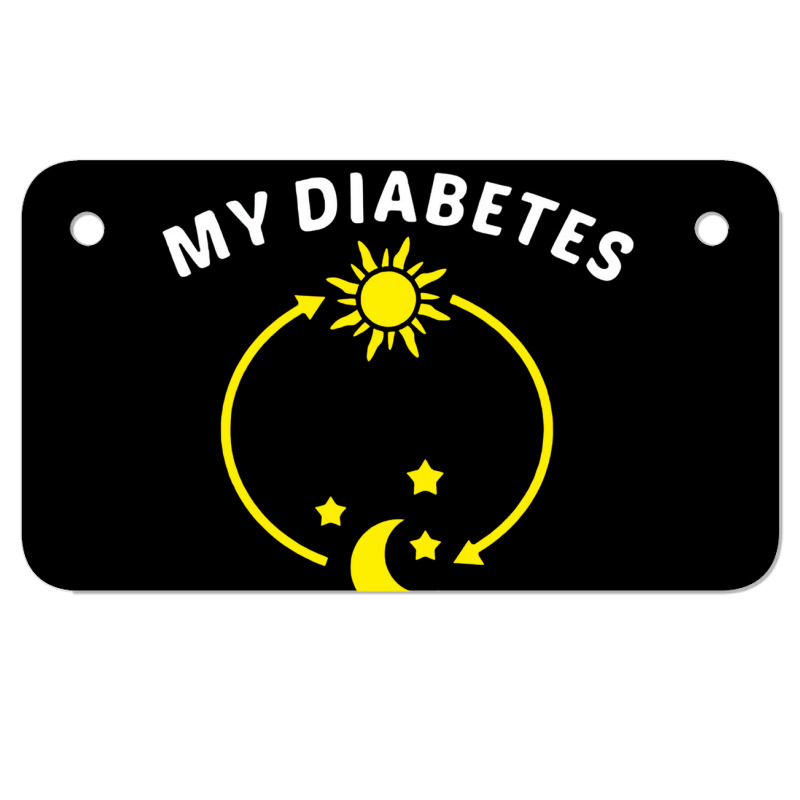 My Diabetes Awareness Is Daily Motorcycle License Plate by netintern | Artistshot