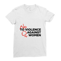 No Violence Against Women's Ladies Fitted T-shirt | Artistshot