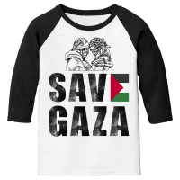 Save Gaza Youth 3/4 Sleeve | Artistshot