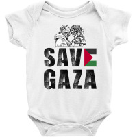 Save Gaza Baby Bodysuit | Artistshot