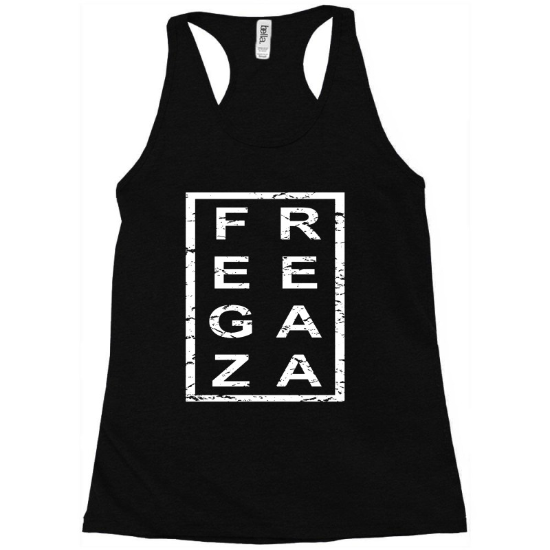 Stylish Free Gaza For Dark Racerback Tank by atereabag | Artistshot