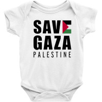 Save Gaza Quote Baby Bodysuit | Artistshot