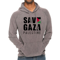 Save Gaza Quote Vintage Hoodie | Artistshot