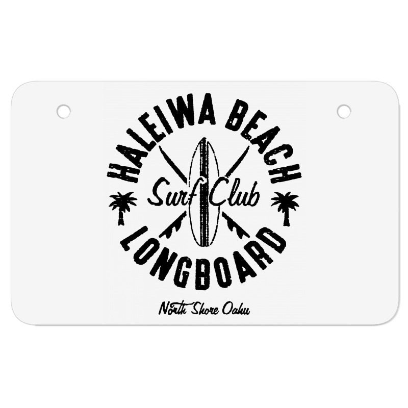 North Shore Haleiwa Surf Shop Atv License Plate | Artistshot