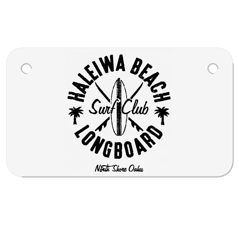 North Shore Haleiwa Surf Shop Motorcycle License Plate | Artistshot