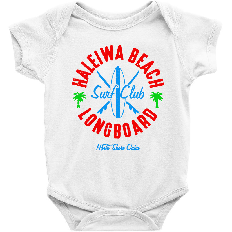 North Shore Haleiwa Surf Shop Baby Bodysuit | Artistshot