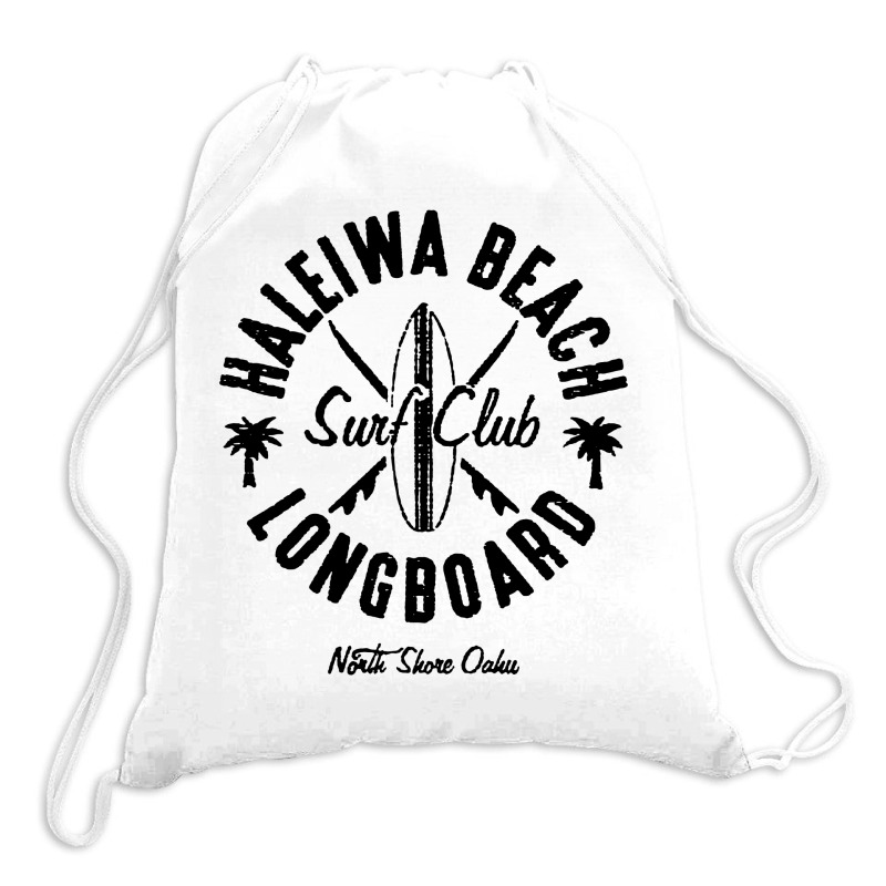 North Shore Haleiwa Surf Shop Drawstring Bags | Artistshot